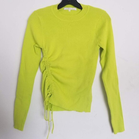 etophe studios Ribbed Rusched Cinched Sweater Sm - Picture 10 of 10